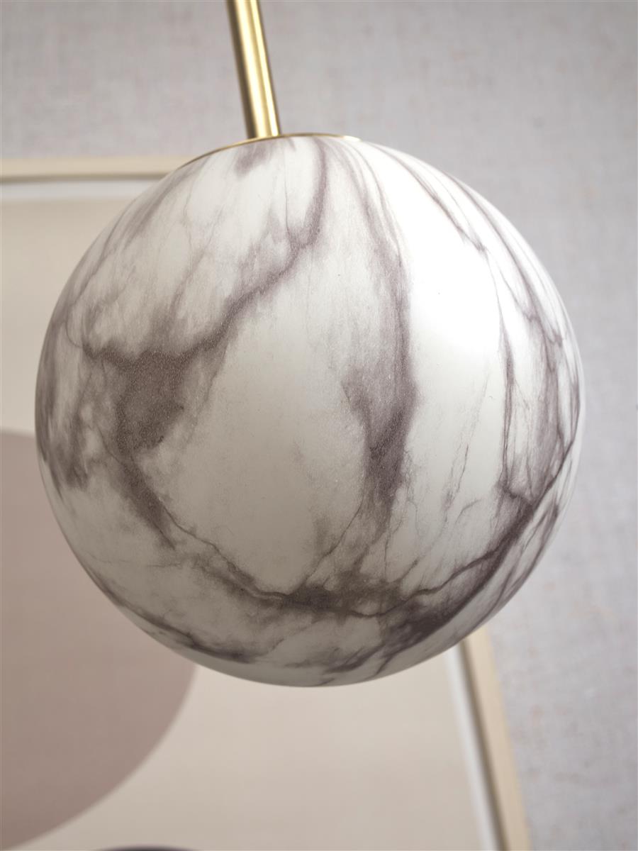 It's about RoMi Hängelampe CARRARA gold | 22x22x35cm