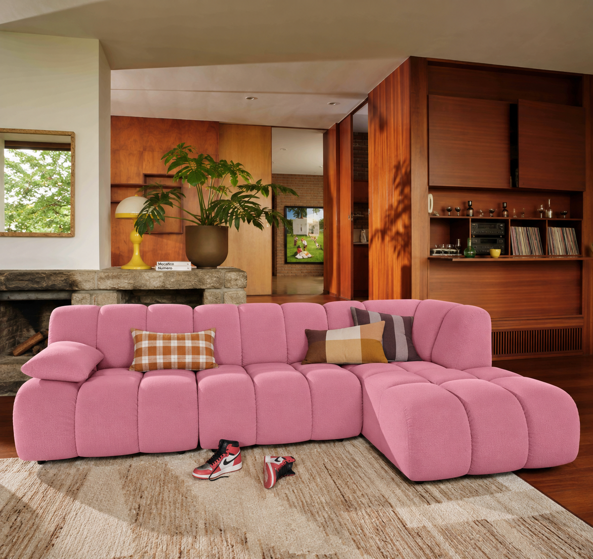 HKliving modulare Couch WAVE cotton candy