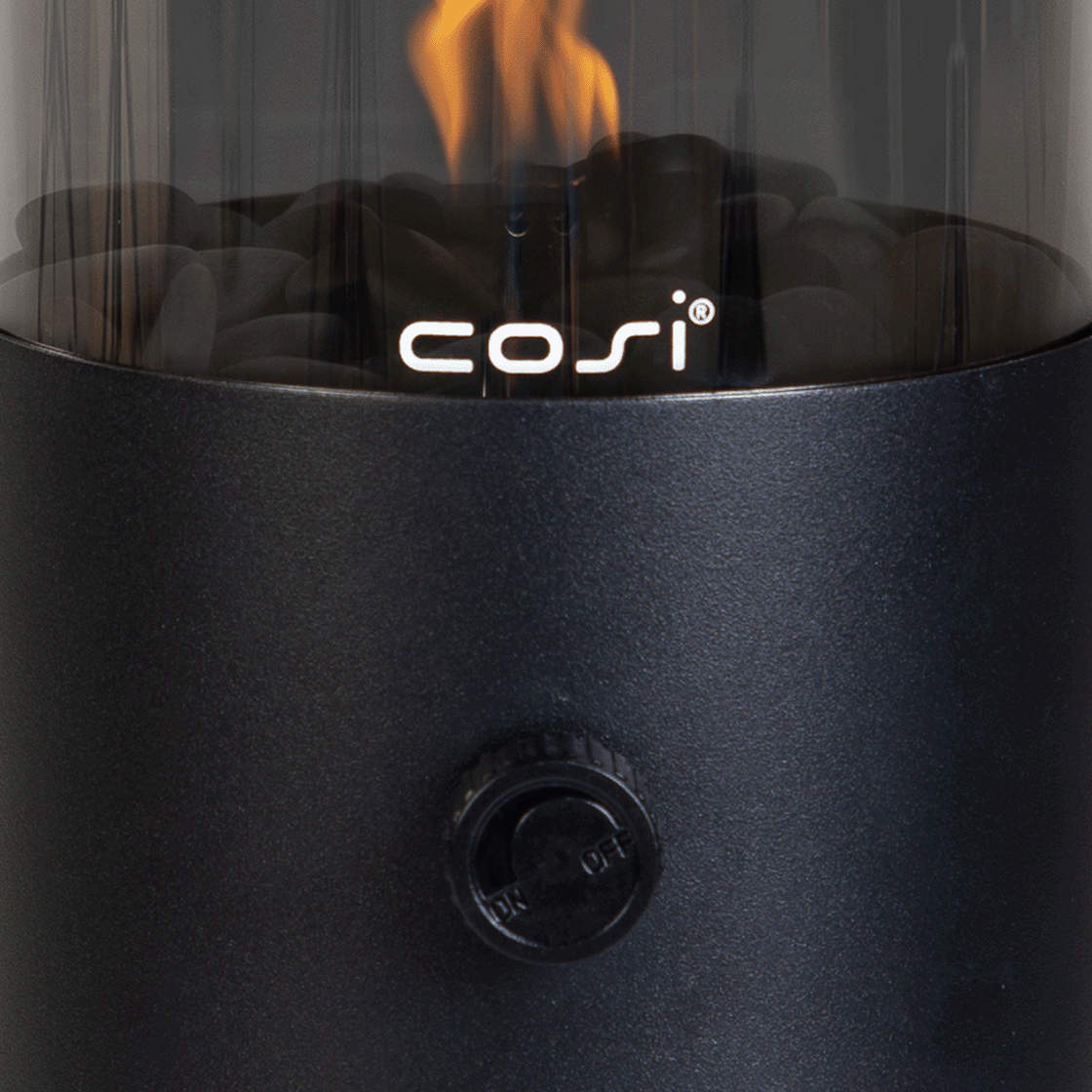Cosifire Tischfeuer COSISCOOP Original black smoked | Ø 16x30cm - Sir Henrys
