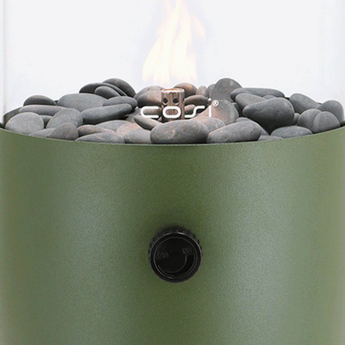 Cosifire Tischfeuer COSISCOOP XL moss green | Ø 20,5x30cm - Sir Henrys