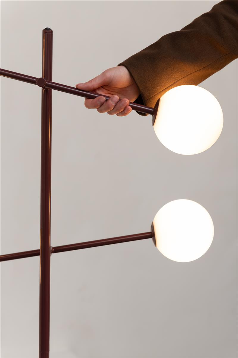 It's about RoMi Stehlampe COPENHAGEN burgund | 48x26x170cm