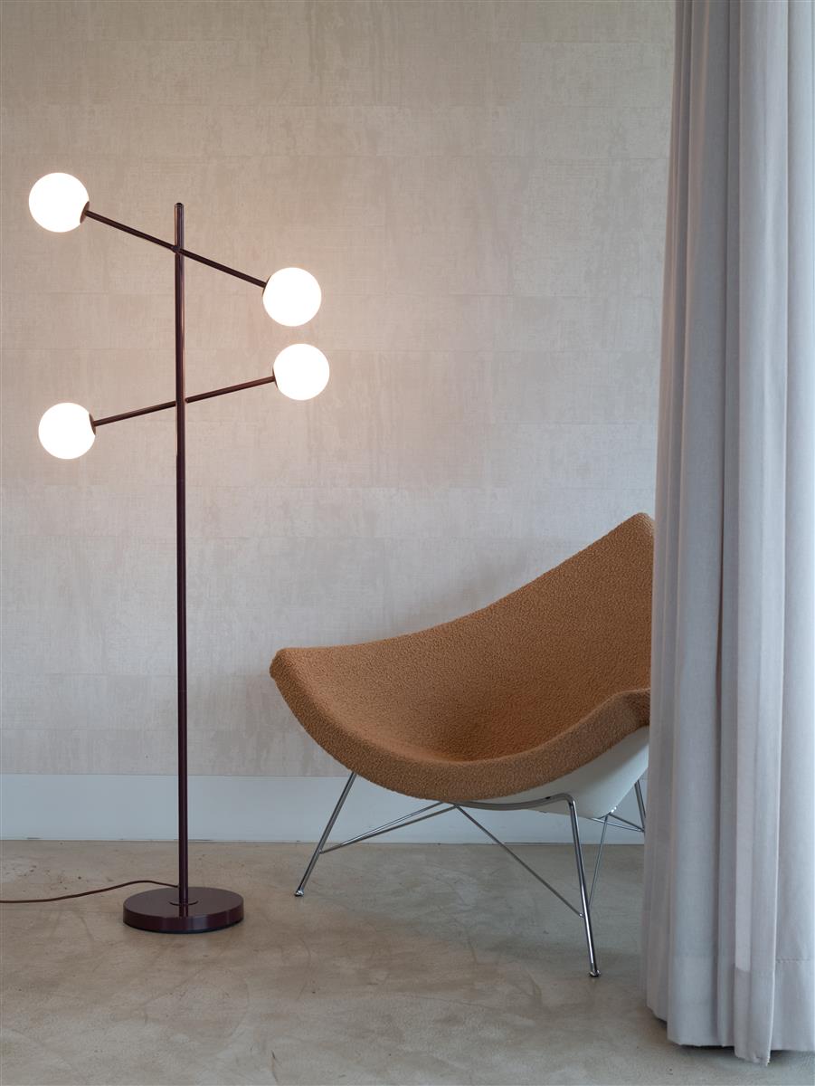 It's about RoMi Stehlampe COPENHAGEN burgund | 48x26x170cm