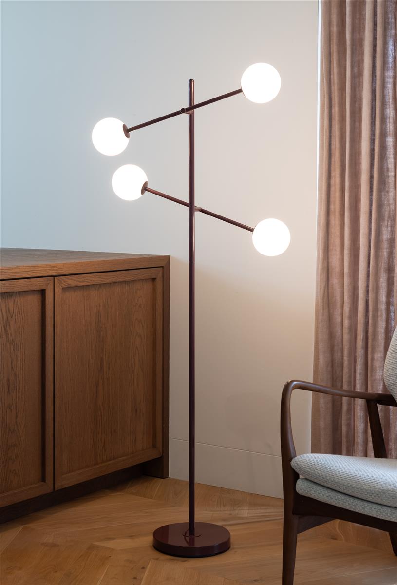 It's about RoMi Stehlampe COPENHAGEN burgund | 48x26x170cm