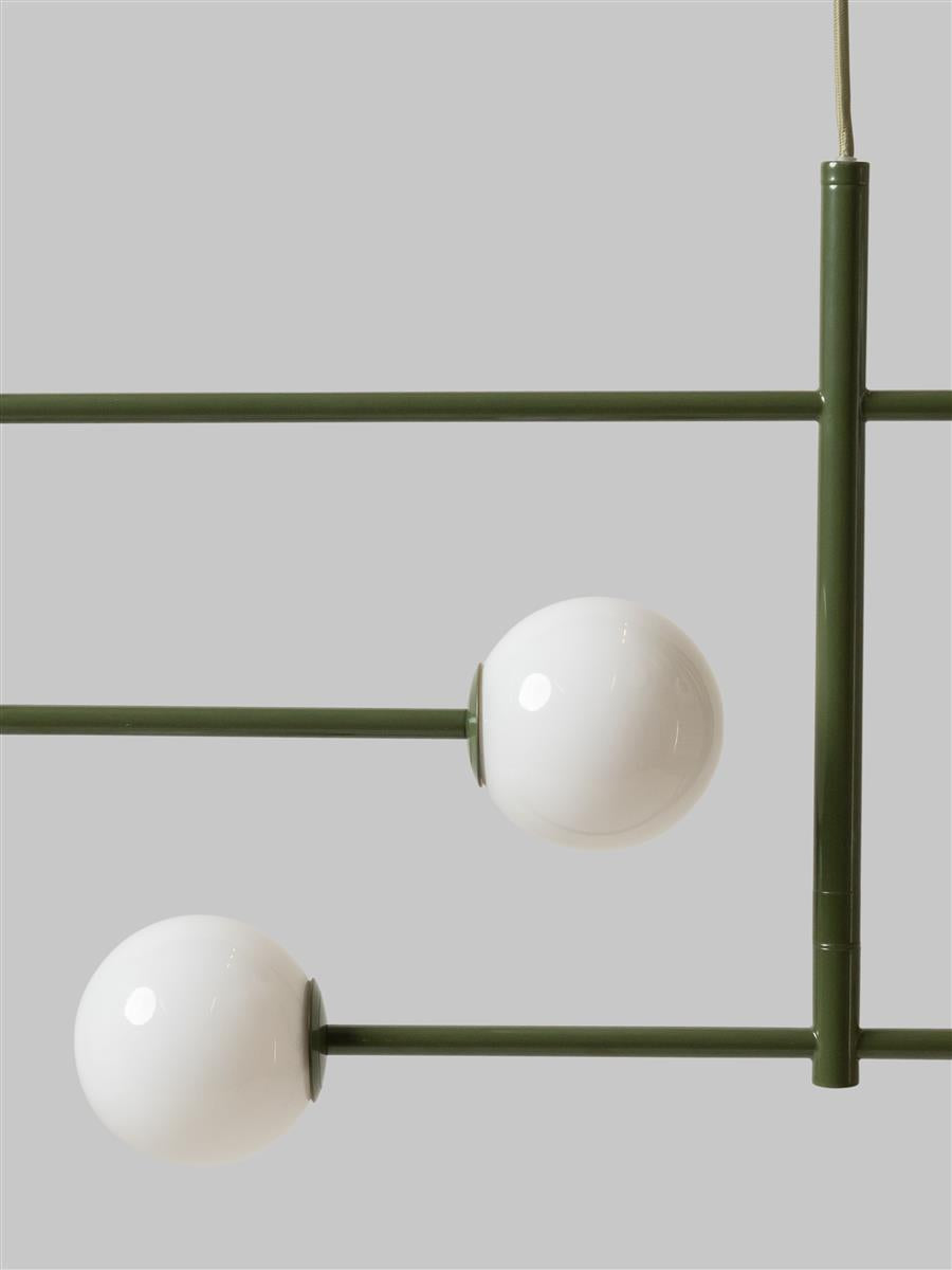 It's about RoMi Pendelleuchte COPENHAGEN grün | 97x13x215cm