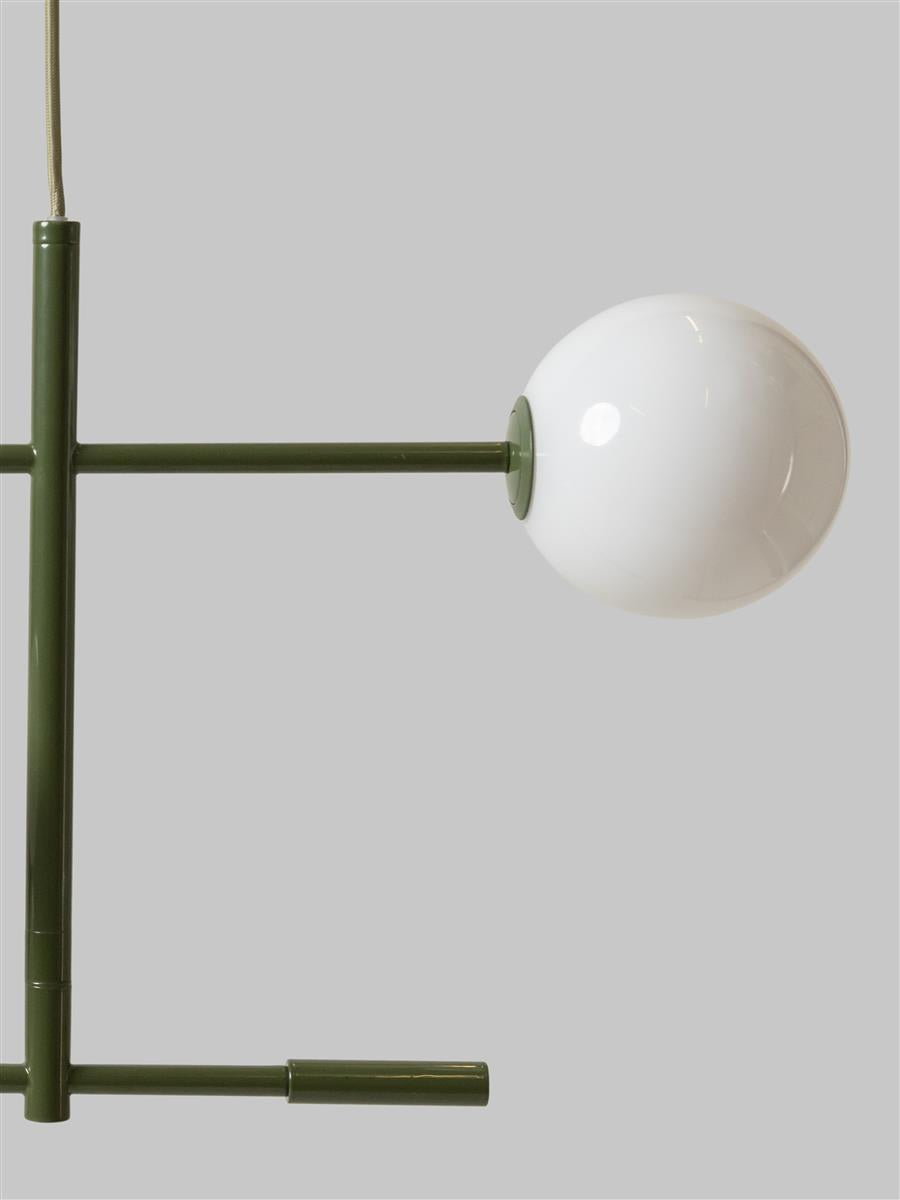 It's about RoMi Pendelleuchte COPENHAGEN grün | 97x13x215cm