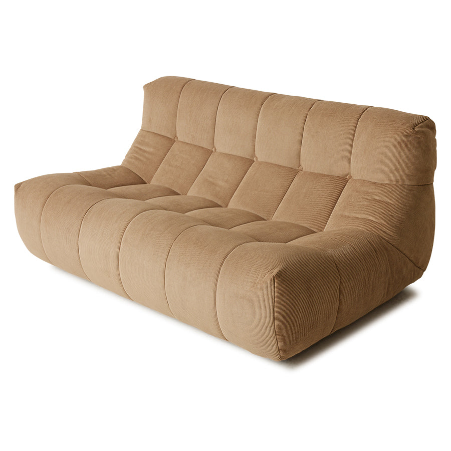 Hkliving LAZY LOUNGE BENCH Cordsamt braun