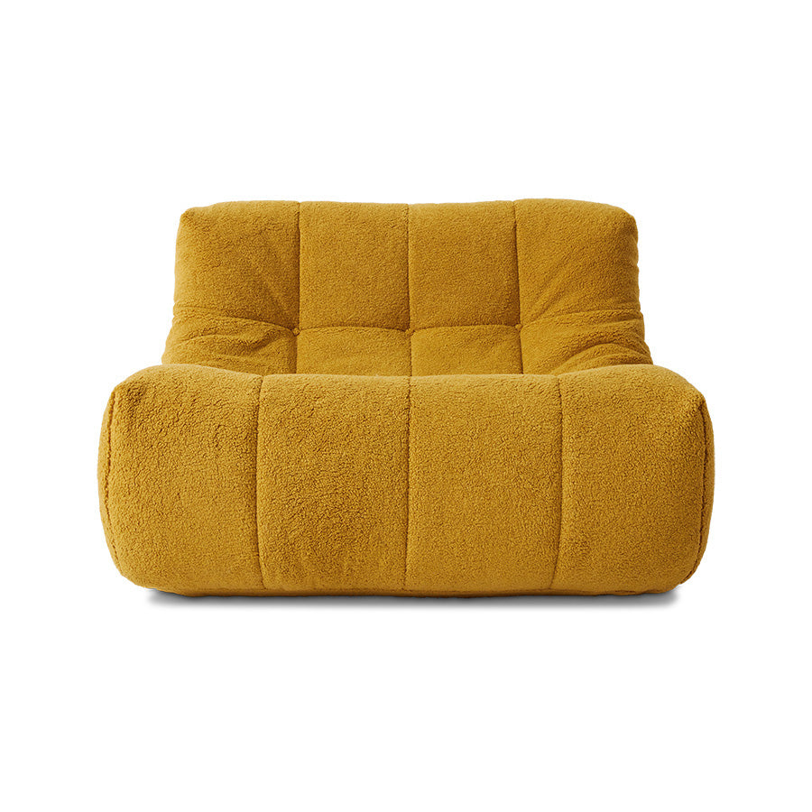 Hkliving LAZY LOUNGE CHAIR fluffy ocker