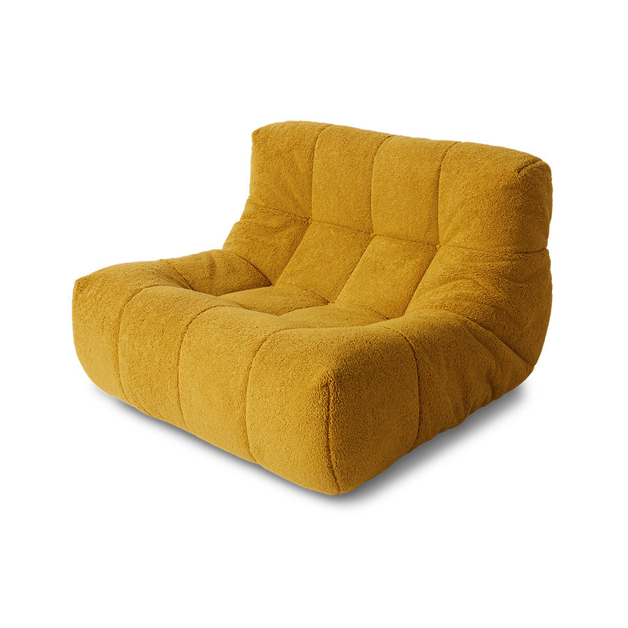 Hkliving LAZY LOUNGE CHAIR fluffy ocker