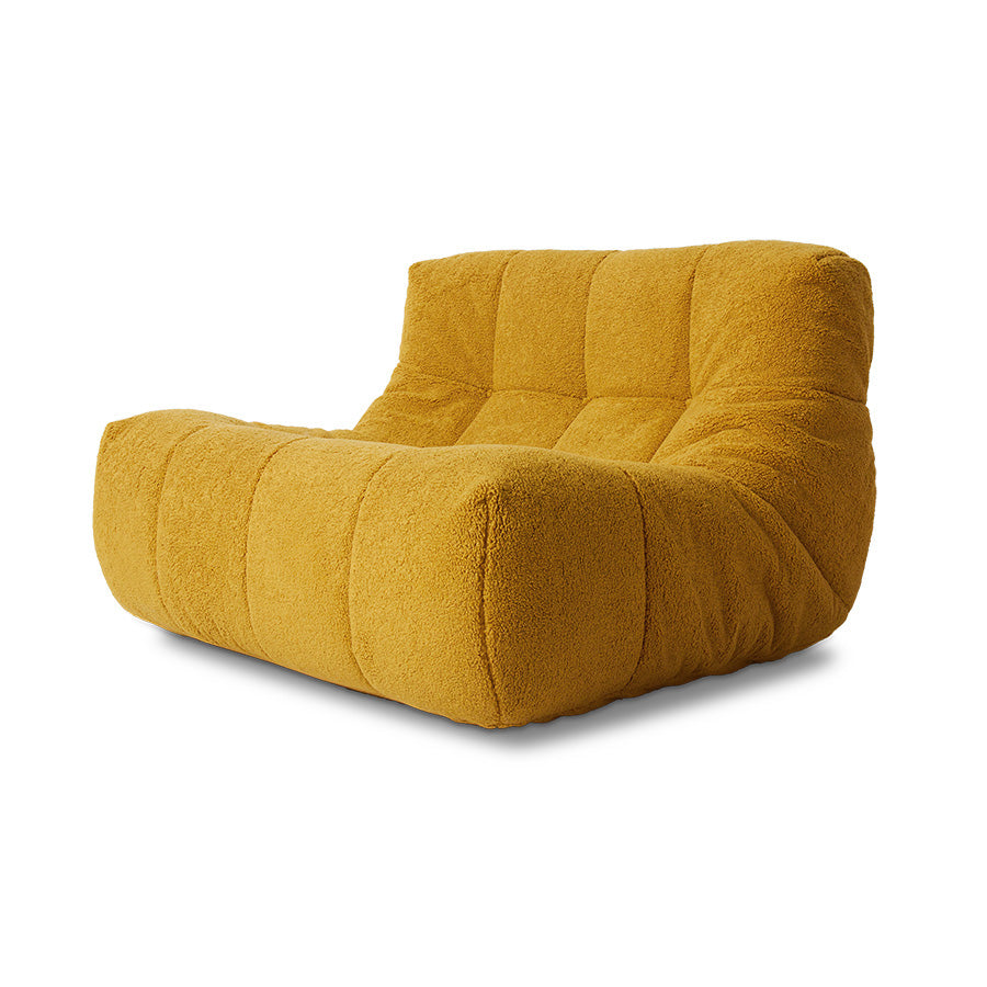 Hkliving LAZY LOUNGE CHAIR fluffy ocker