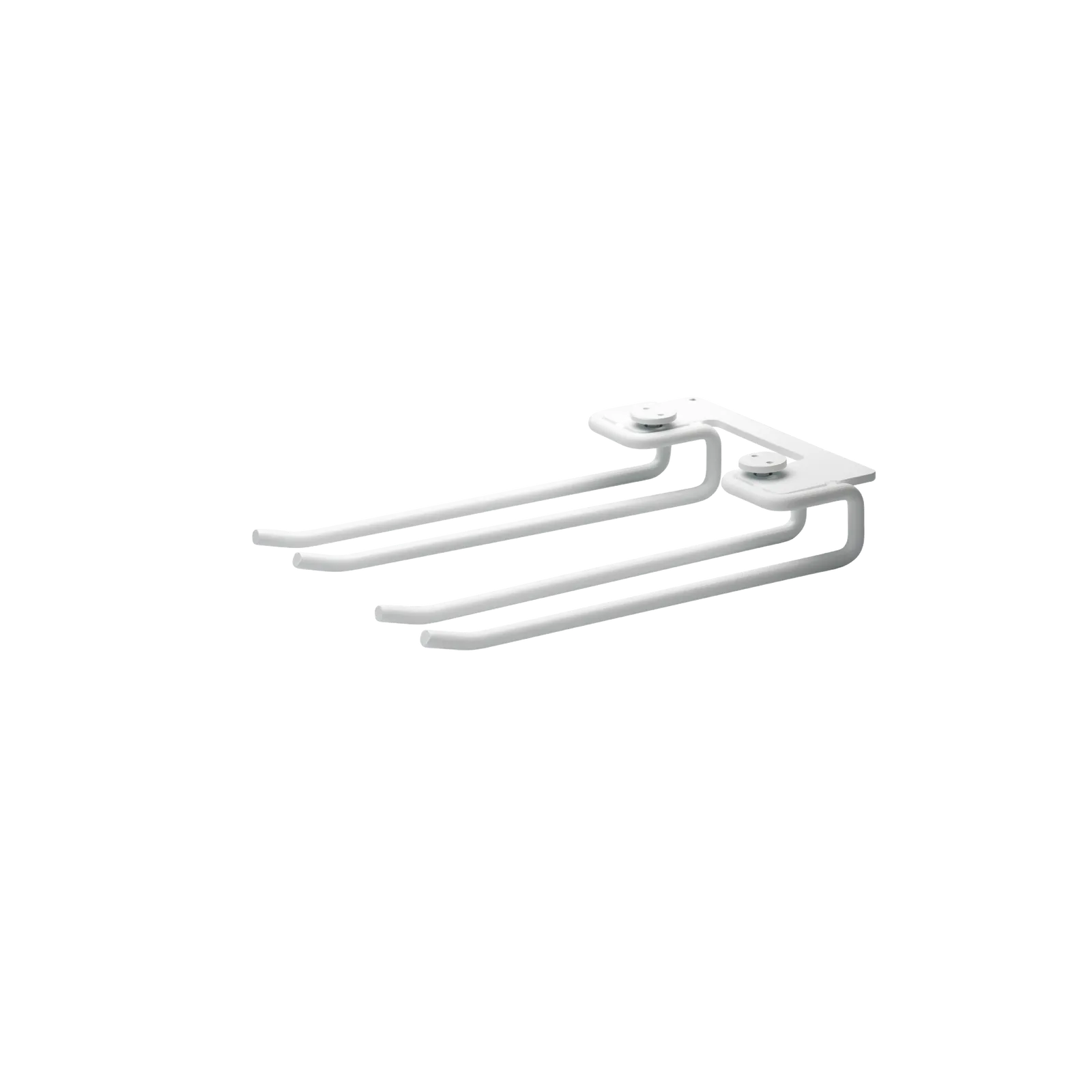 String Furniture Gläserschiene B13.5 x T20, Weiß, 2er Pack