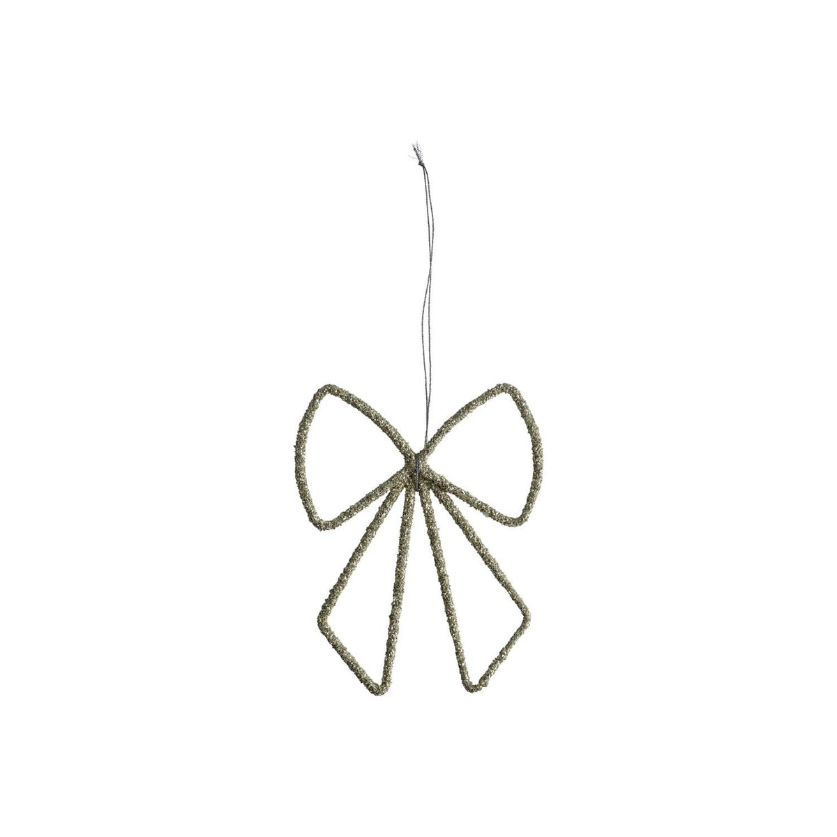 Tine K Home Schleife GLITTER BOW silber glitzer | 15x12cm