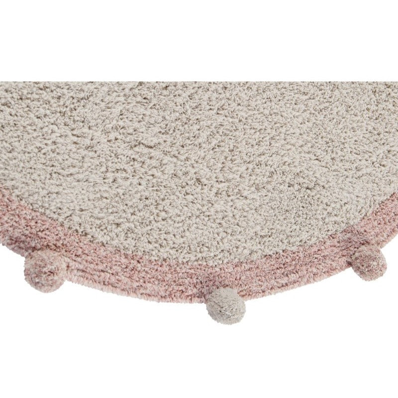 Lorena Canals waschbarer Teppich BUBBLY vintage natur | 120x120cm