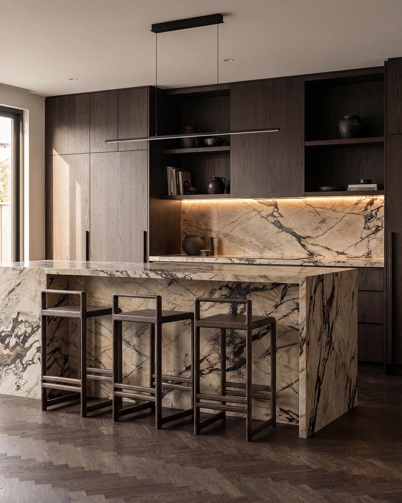 by Crea® Barhocker EBBA Dunkle Eiche