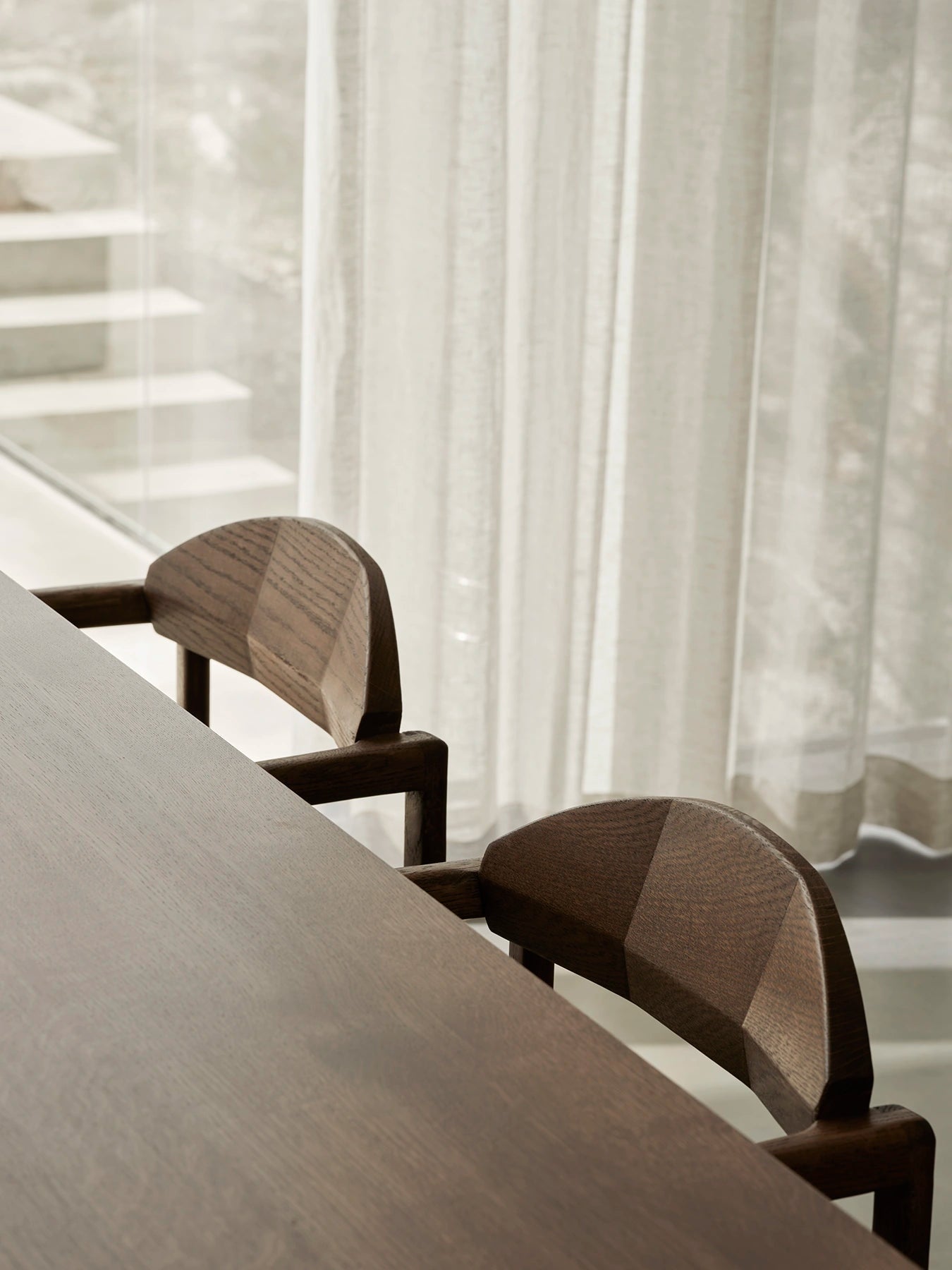 by Crea® Esstisch ANN Dunkle Eiche Massivholz