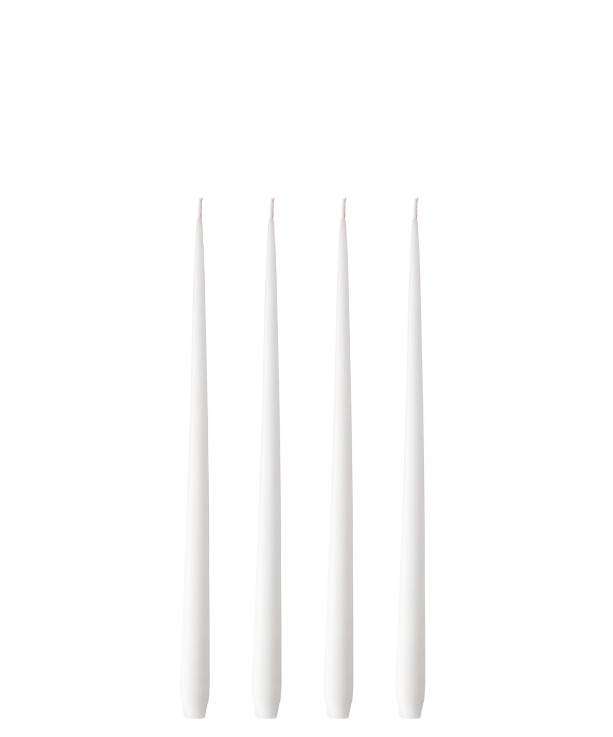 STOFF Nagel 4x Stabkerze von Ester & Erik 31 pure white | Ø2,6x32 cm