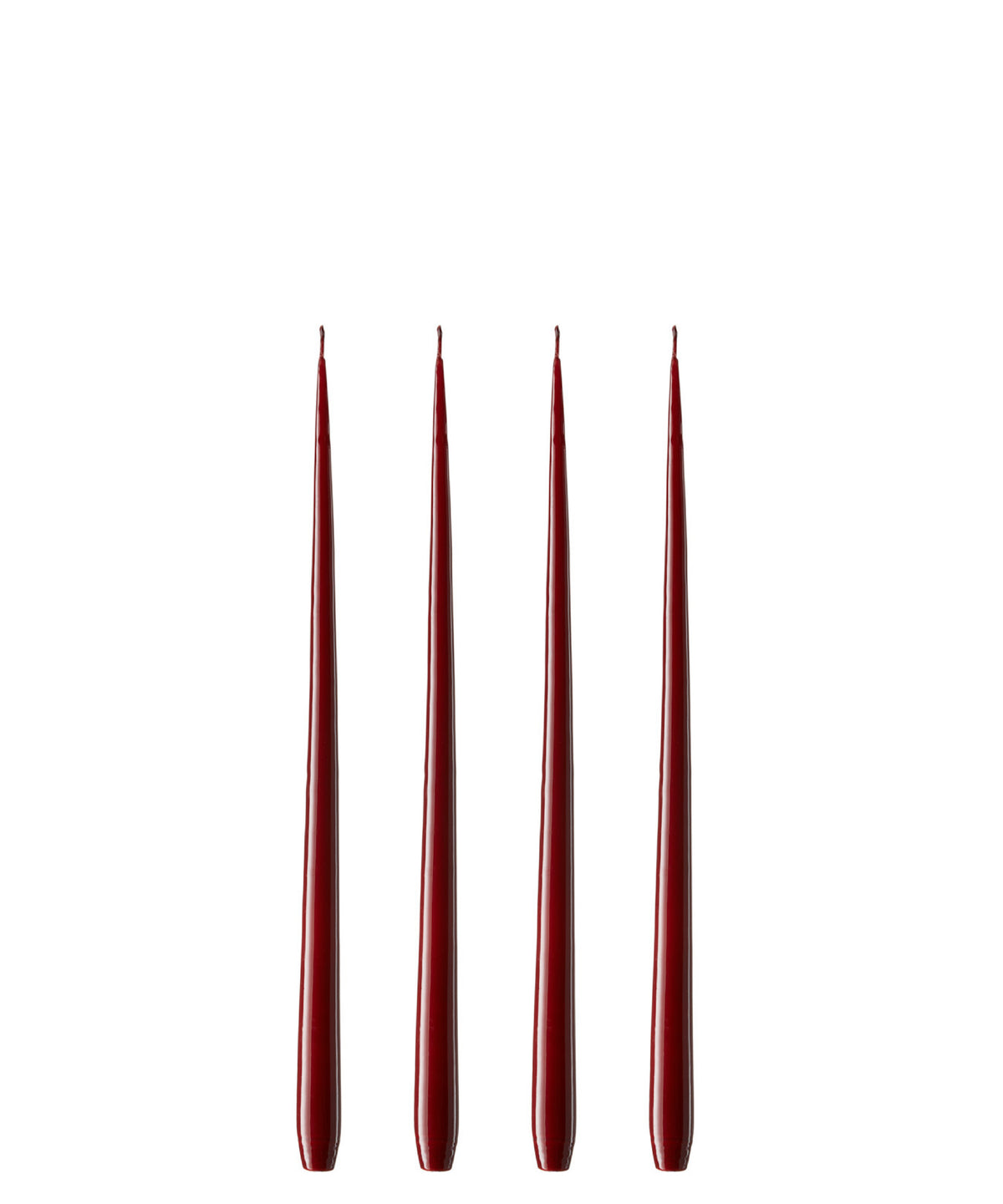 STOFF Nagel 4x Stabkerze von Ester & Erik 44/2 deep wine | Ø2,6x32 cm