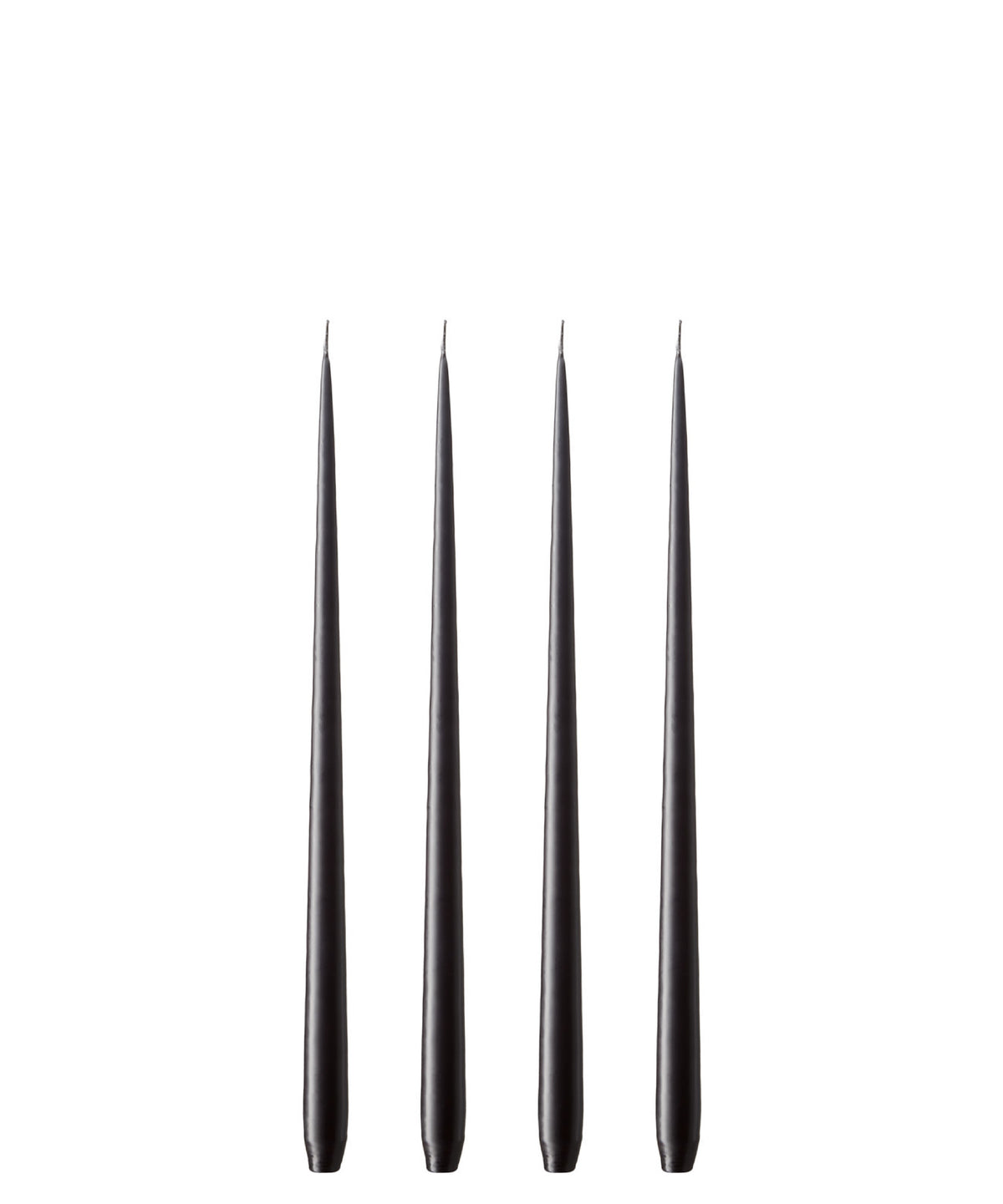 STOFF Nagel 4x Stabkerze von Ester & Erik 75 raw black | Ø2,6x32 cm