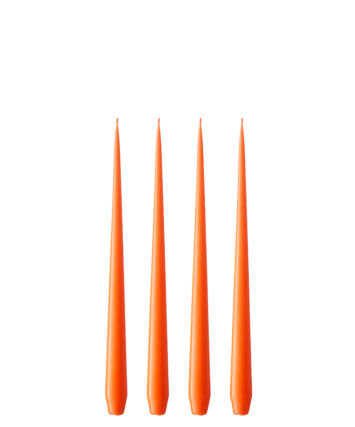 STOFF Nagel 4x Stabkerze von Ester & Erik 16 mild orange | Ø2,6x32 cm