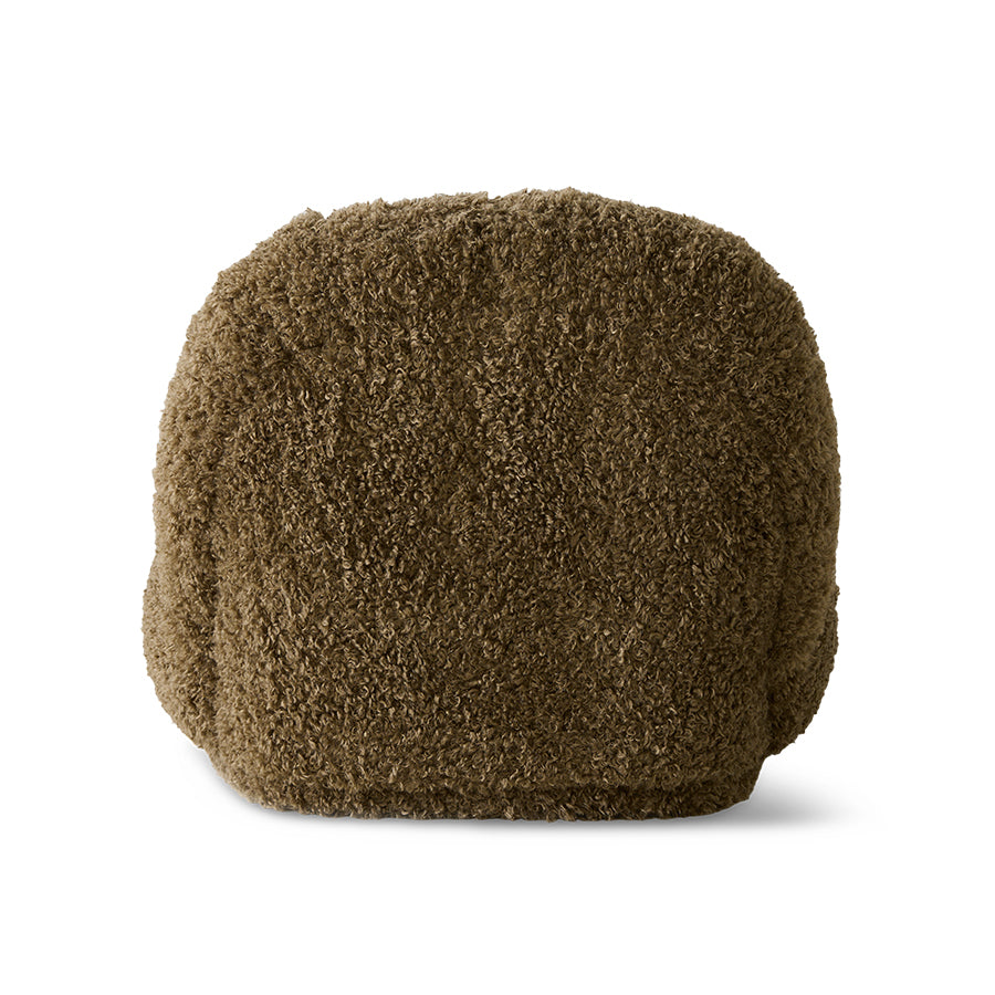 HKliving Sessel MELOA Teddy braun | 92x100x74cm