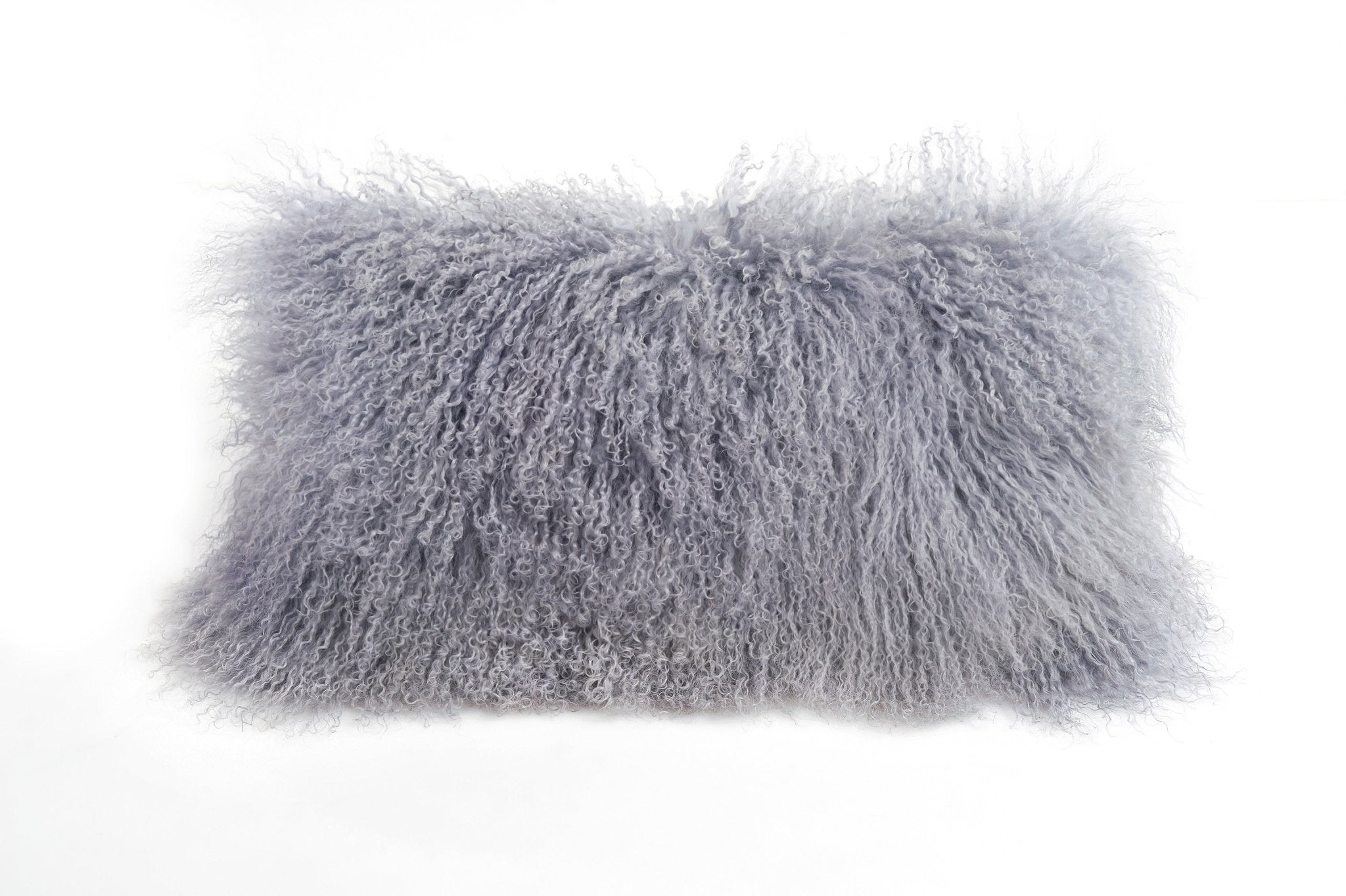 Fibre by Auskin Kissen Tibetlammfell Langhaar DOVE grau | 28x56cm - Sir Henrys