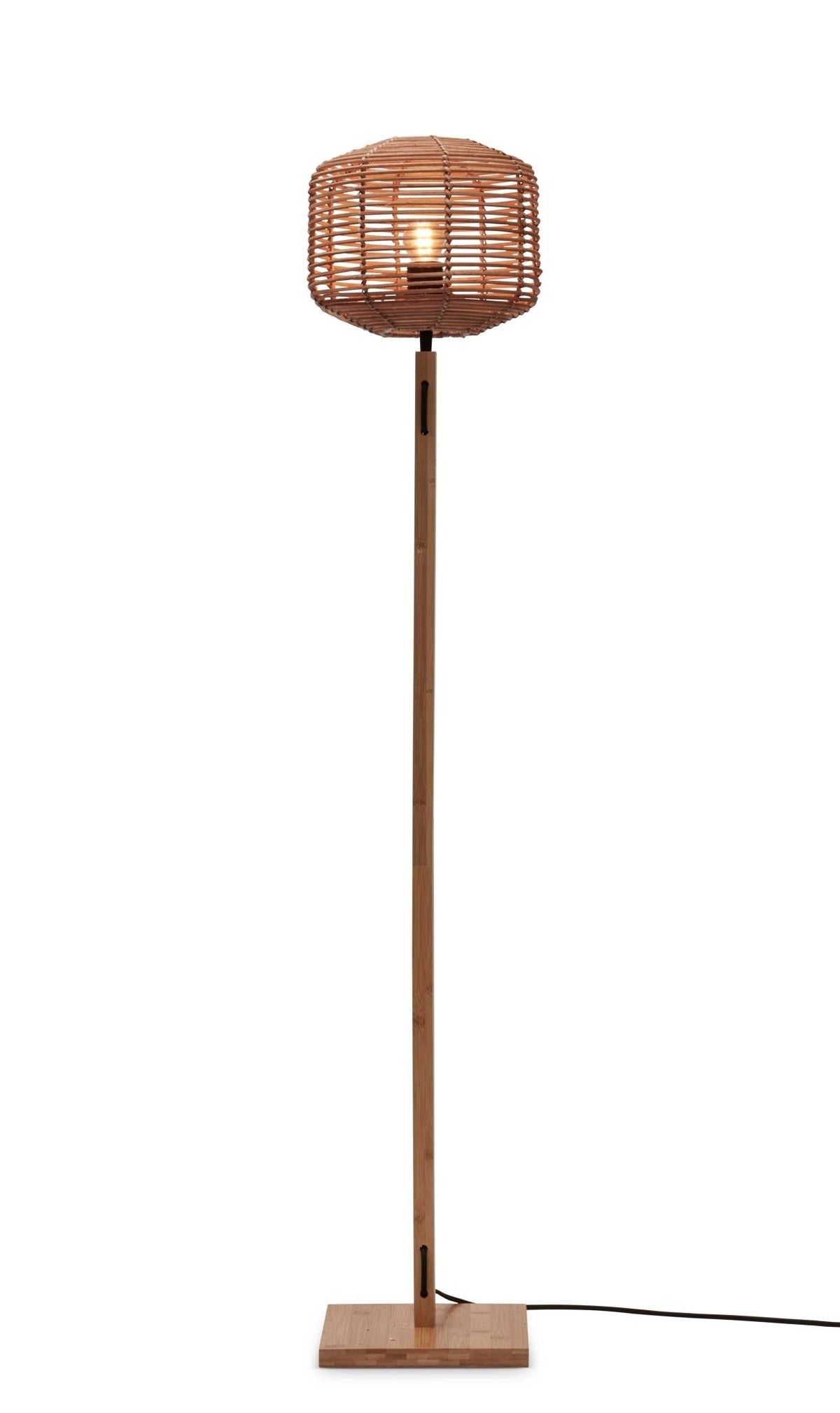 Good&Mojo Stehlampe TANAMI braun | 25x25x130cm - Sir Henrys