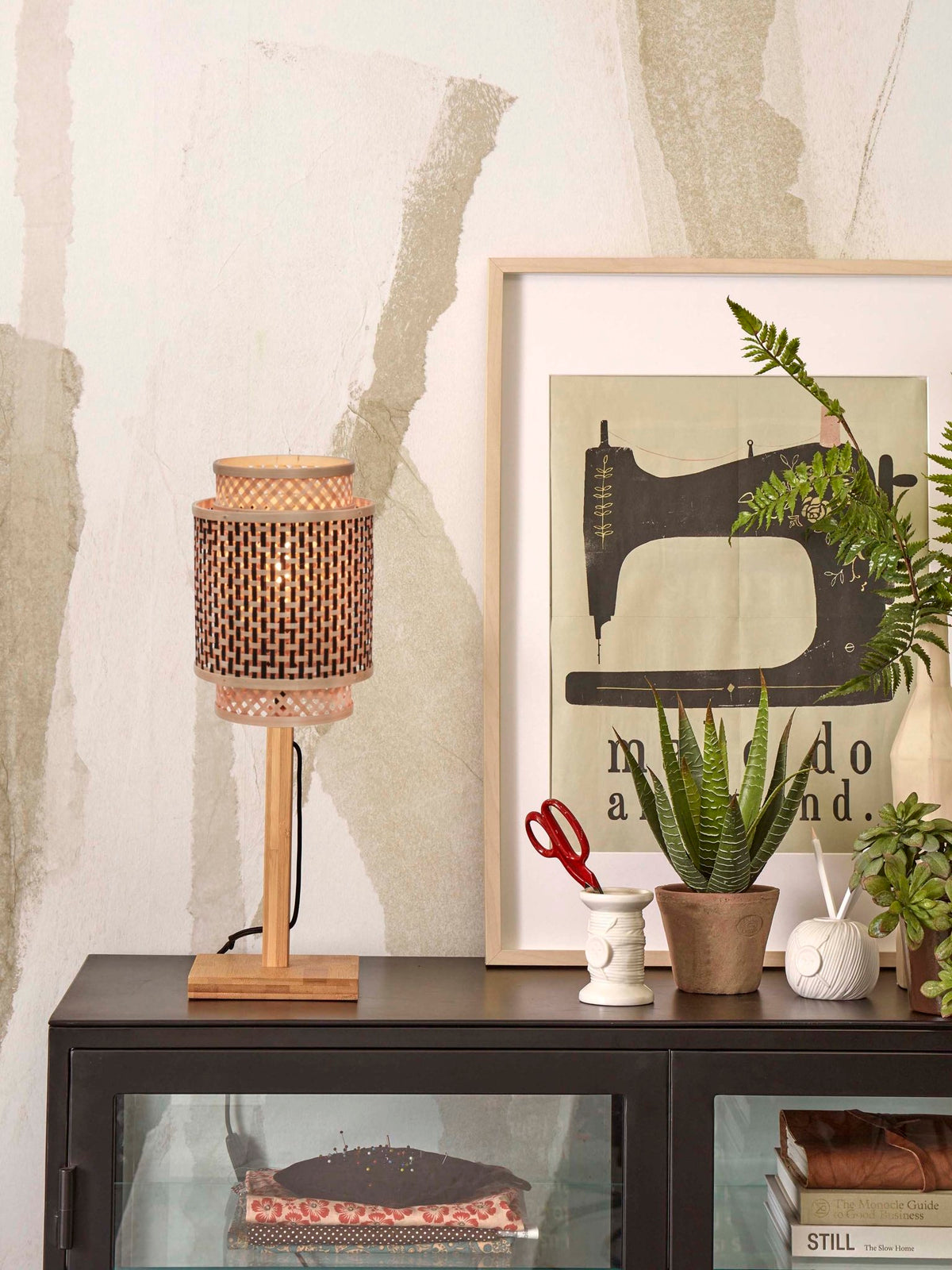 Good&Mojo Tischlampe BHUTAN braun | 22x22x45cm - Sir Henrys