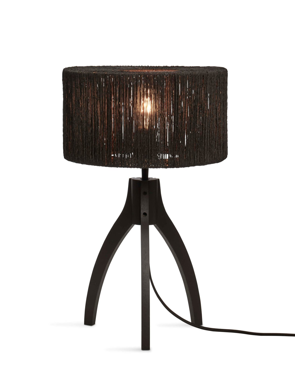 Good&Mojo Tischlampe IGUAZU schwarz | 30x30x41cm - Sir Henrys