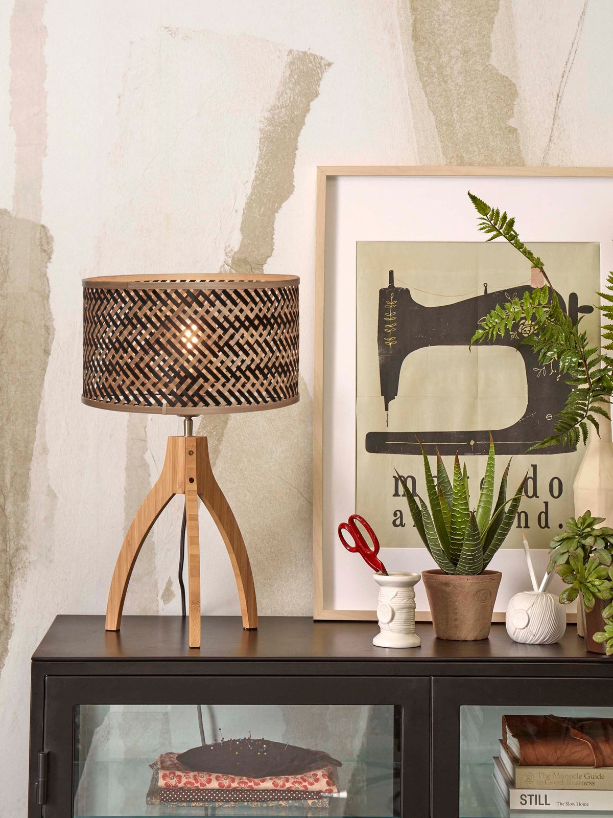 Good&Mojo Tischlampe JAVA braun | 20x20x40cm - Sir Henrys