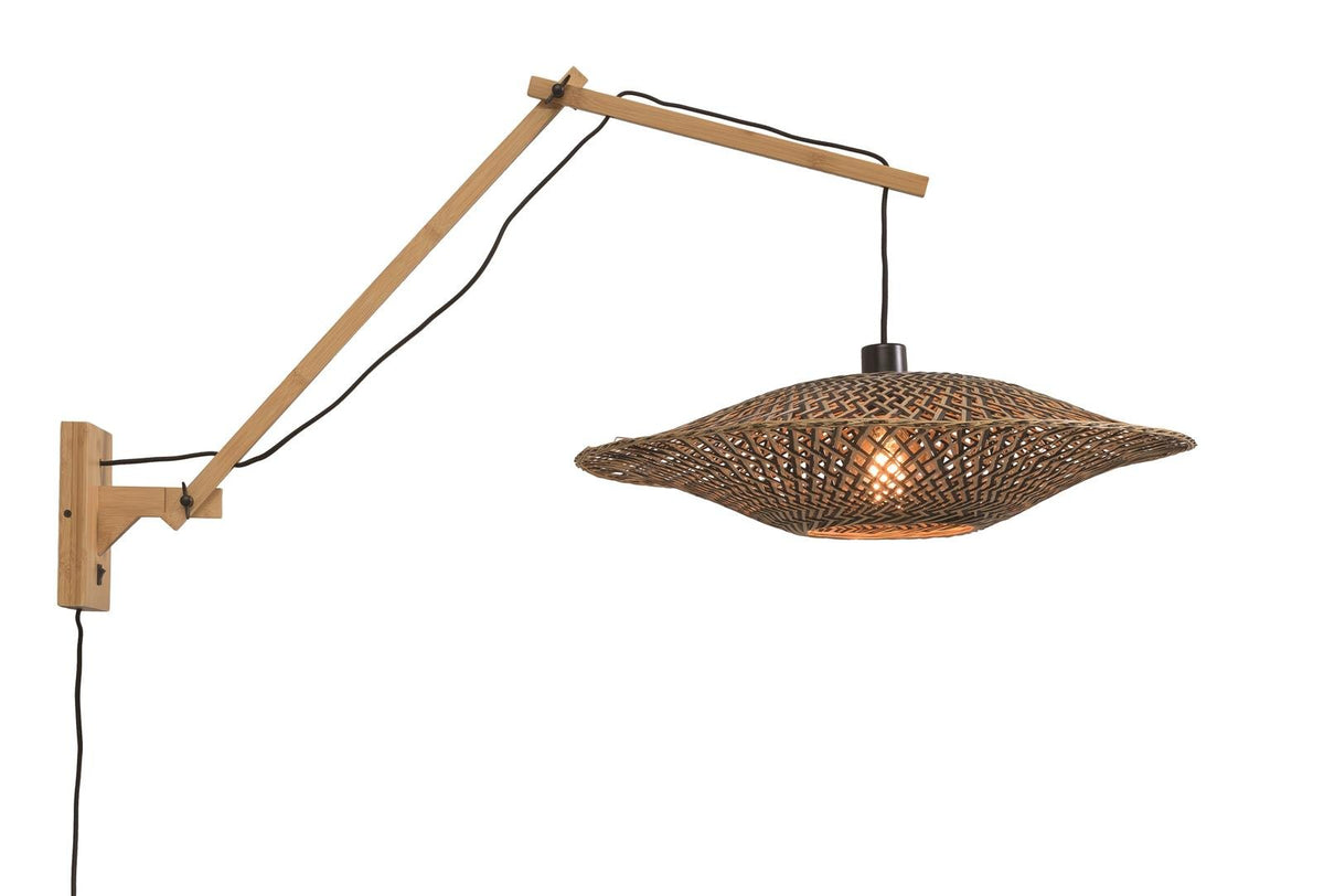Good&Mojo Wandleuchte BALI schwarz | 105x60x55cm - Sir Henrys