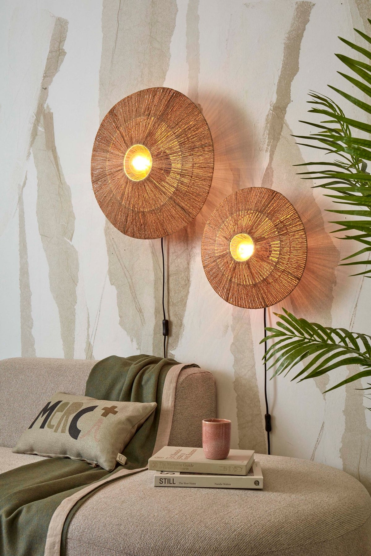 Good&Mojo Wandleuchte IGUAZU braun | 40x12x40cm - Sir Henrys