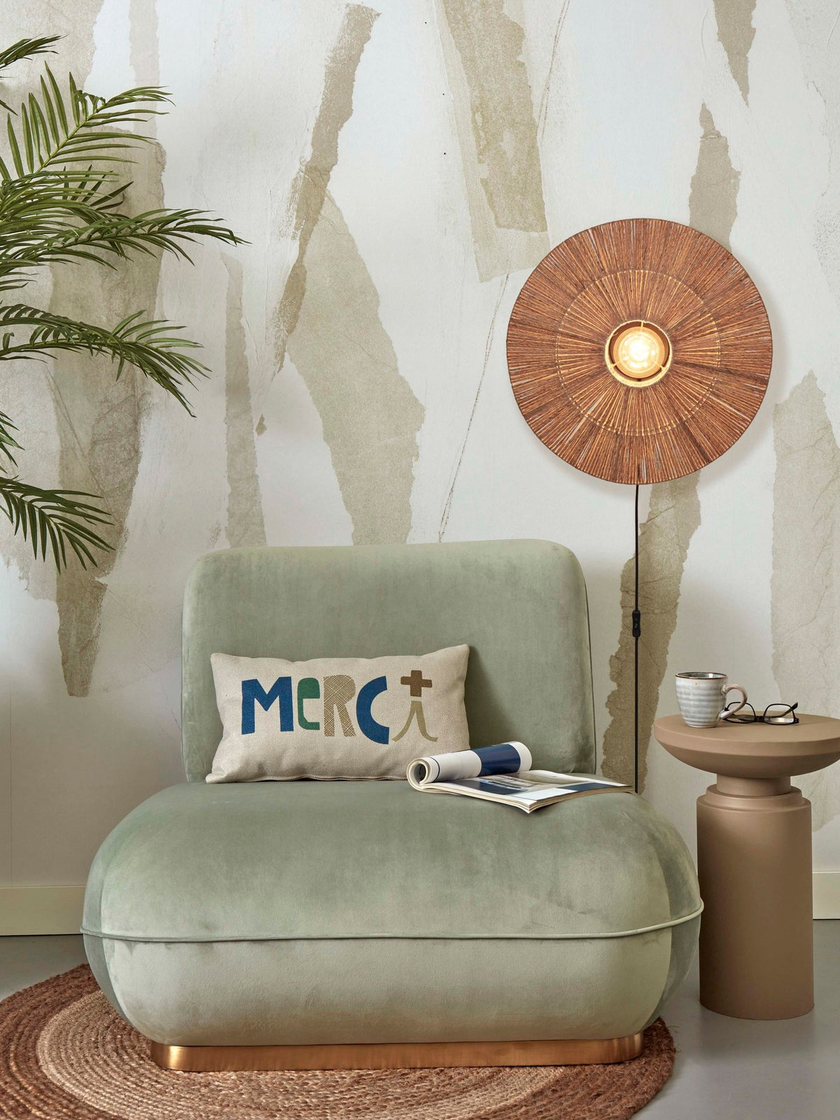 Good&Mojo Wandleuchte IGUAZU braun | 55x14x55cm - Sir Henrys