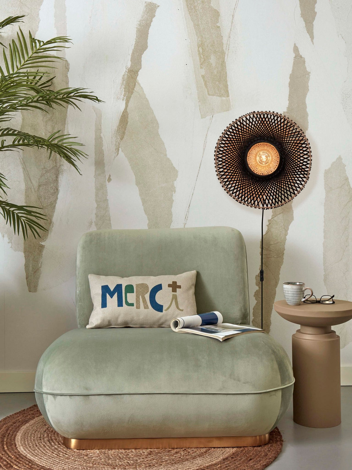 Good&Mojo Wandleuchte KALIMANTAN schwarz | 44x12x44cm - Sir Henrys