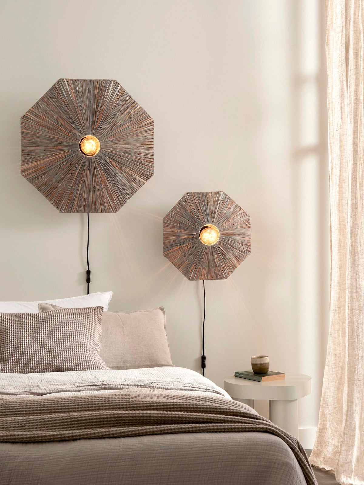 Good&Mojo Wandleuchte PANAMA grau | 45x7x45cm - Sir Henrys
