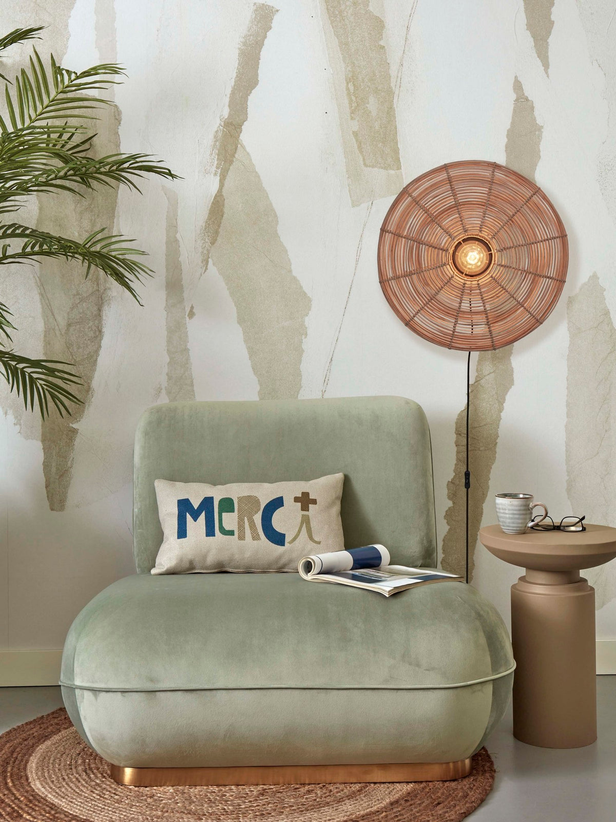 Good&Mojo Wandleuchte TANAMI braun | 55x14x55cm - Sir Henrys
