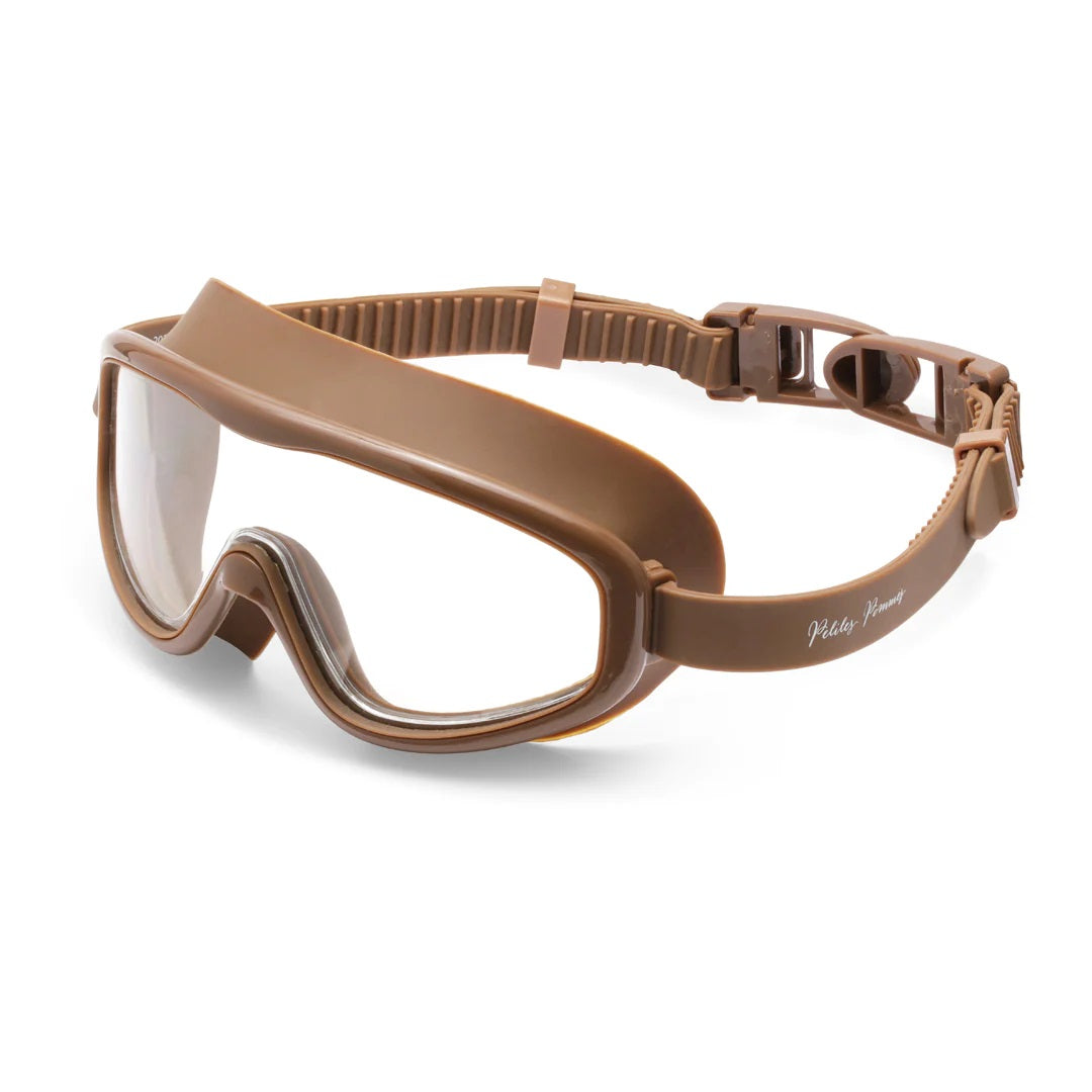 Petites Pommes Taucherbrille HANS für Kinder von 3-8 Jahren Charleston braun | 15x7x6 cm