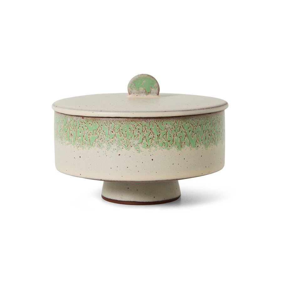 HKliving Aufbewahrungsdose SLUSH Bonbon 70s Ceramics bunt | Ø14x10cm - Sir Henrys