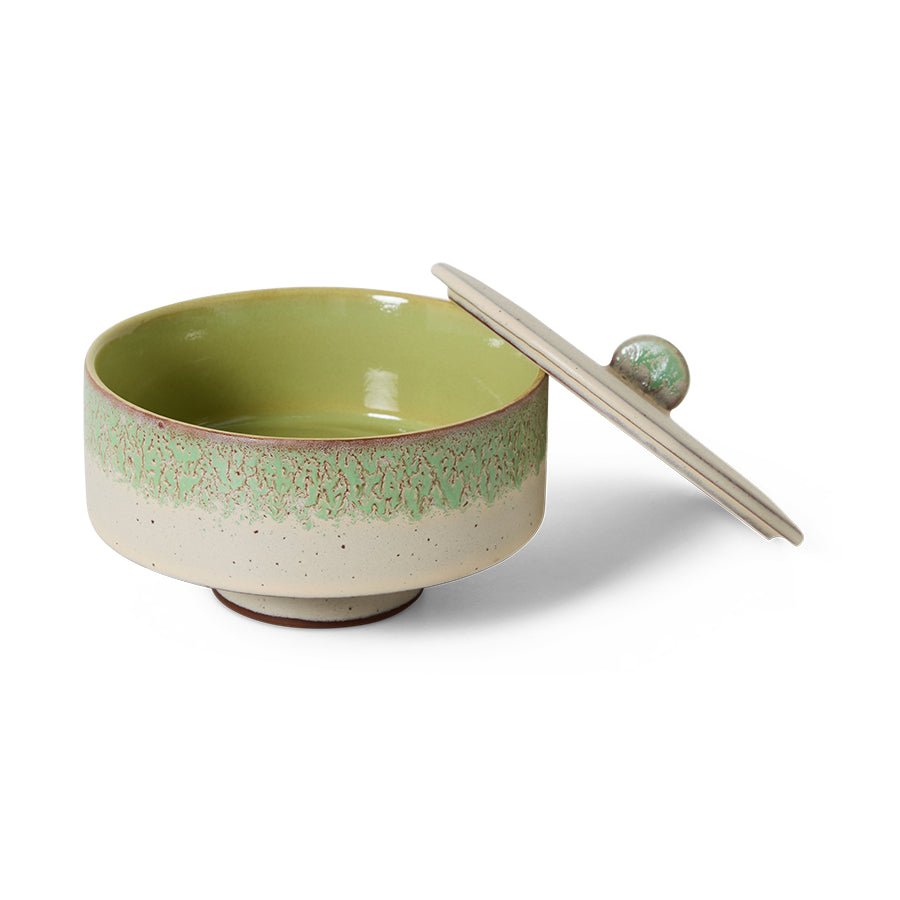HKliving Aufbewahrungsdose SLUSH Bonbon 70s Ceramics bunt | Ø14x10cm - Sir Henrys