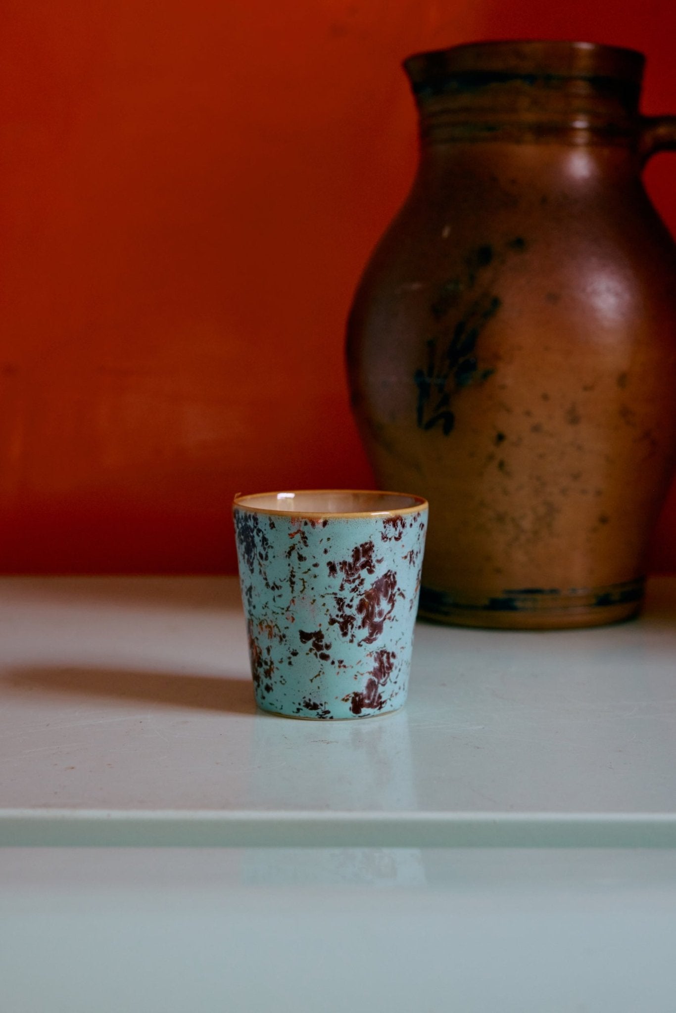 HKliving Becher Coffee Mugs SURREAL 70s Ceramics bunt 4er Set | Ø7,5x8cm - Sir Henrys