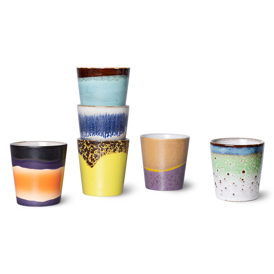 HKliving Becher LUNAR Coffee Mug 70´s bunt - Sir Henrys