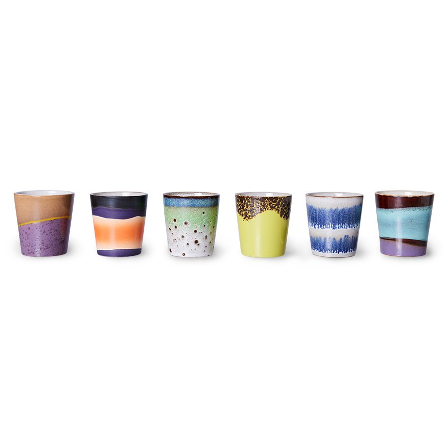 HKliving Becher LUNAR Coffee Mug 70´s bunt - Sir Henrys