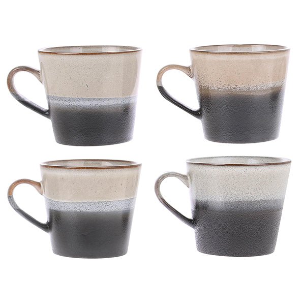 HKliving Becher ROCK Cappuccino Mug 70´s bunt | 12x9x8cm - Sir Henrys