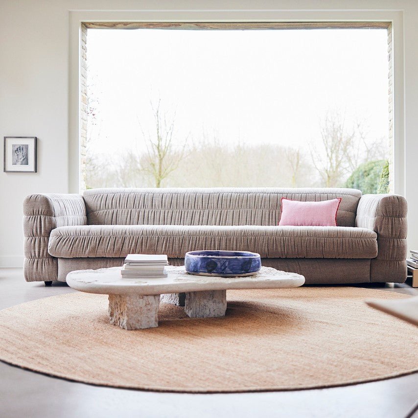 HKliving Club Couch Leinen/Samt verschiedene Farben - Sir Henrys