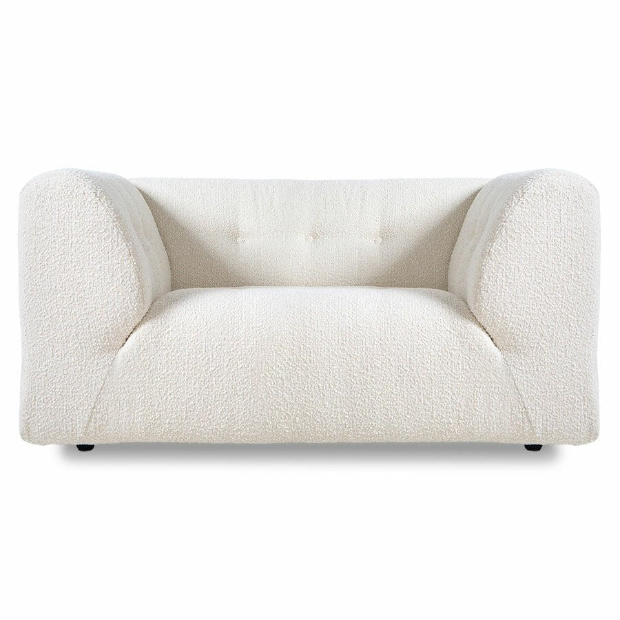 HKliving Couch Vint LOVESEAT boucle cream - Sir Henrys