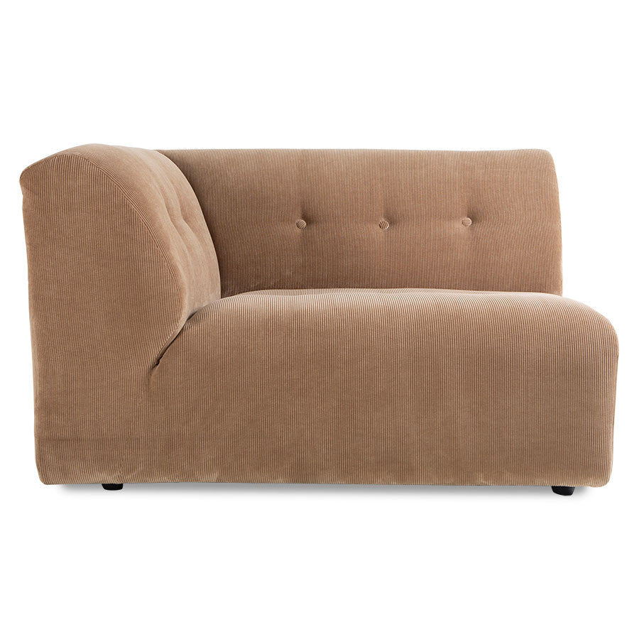 HKliving Couch Vint modular Cord braun - Sir Henrys