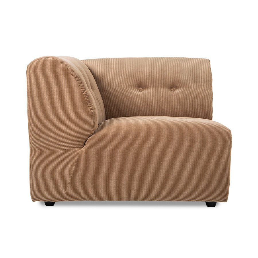 HKliving Couch Vint modular Cord braun - Sir Henrys