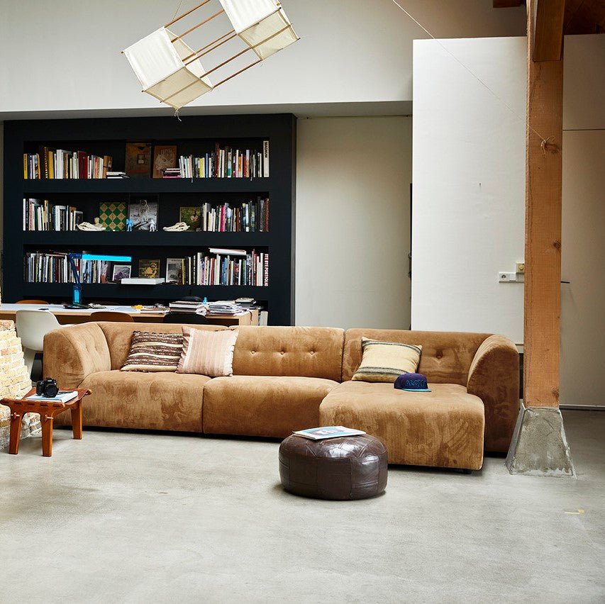 HKliving Couch Vint modular Cord braun - Sir Henrys