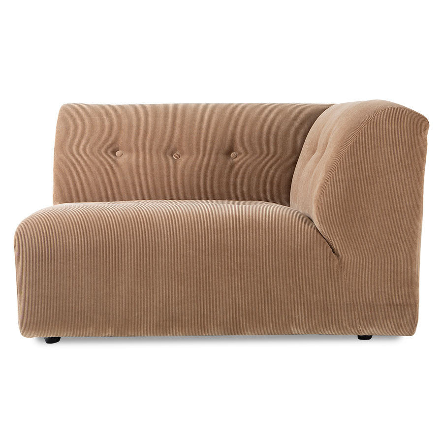HKliving Couch Vint modular Cord braun - Sir Henrys