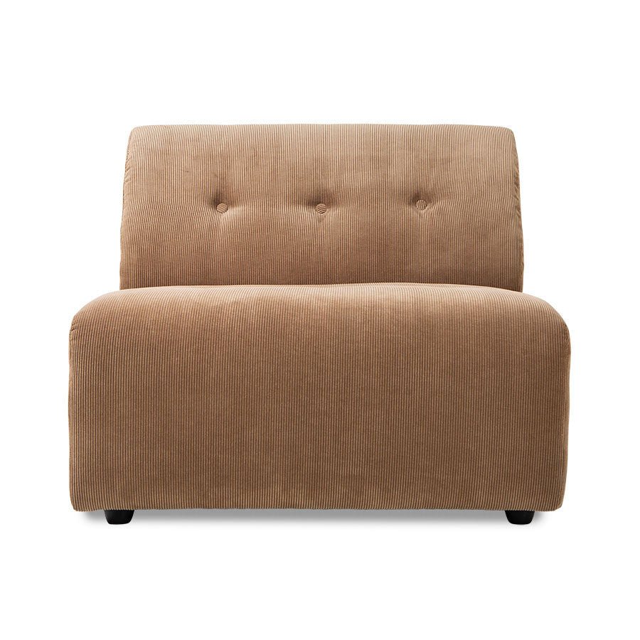 HKliving Couch Vint modular Cord braun - Sir Henrys