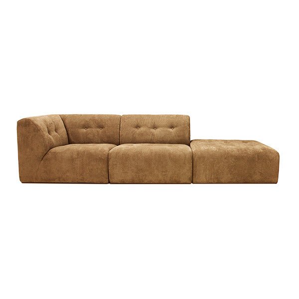 HKliving Couch Vint modular Cord braun - Sir Henrys