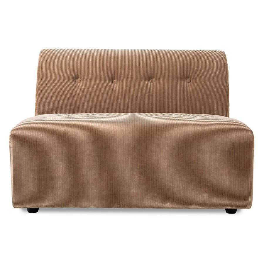 HKliving Couch Vint modular Cord braun - Sir Henrys